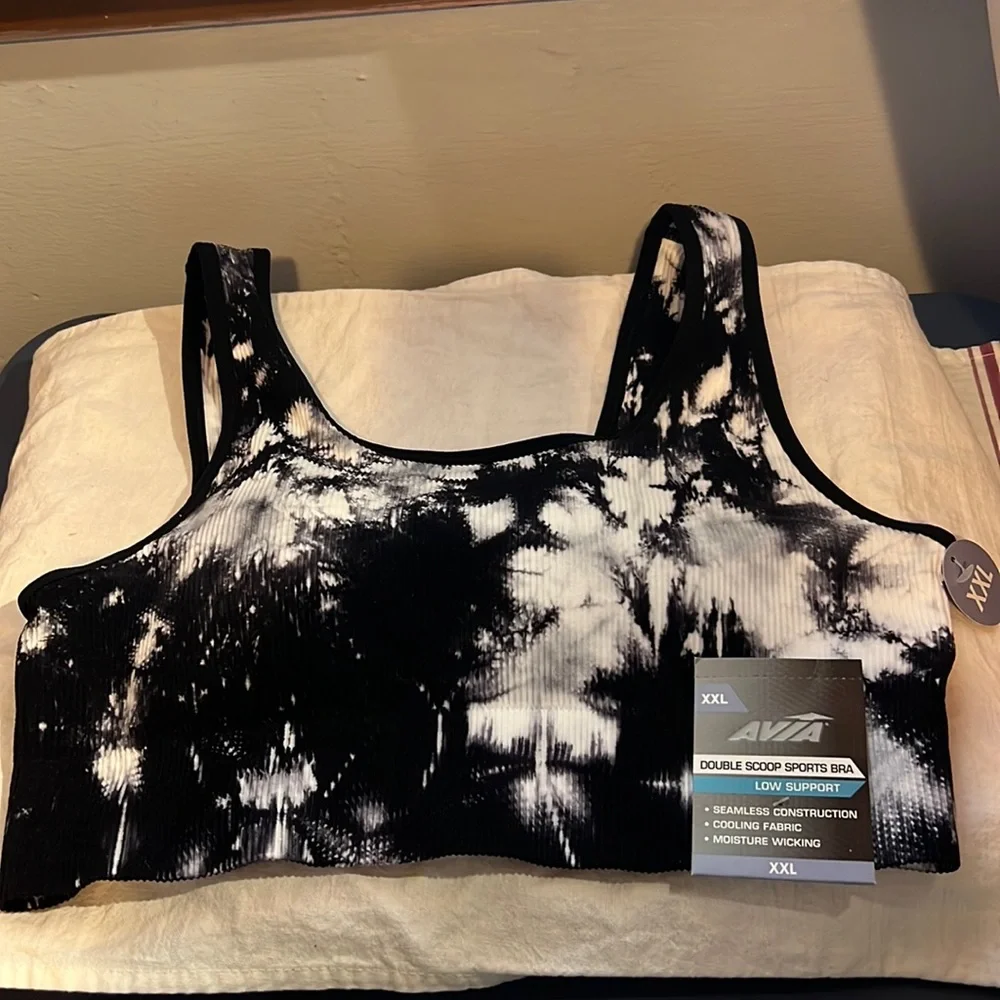 RESERVED FOR AMANDA PLUS ONE Avia Double Scoop Sports Bra Low Support size XXL - Picture 1 of 5